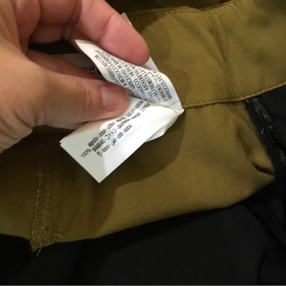 Zara ZW Collection Belted Wide Leg Pants Khaki - Picture 10 of 10